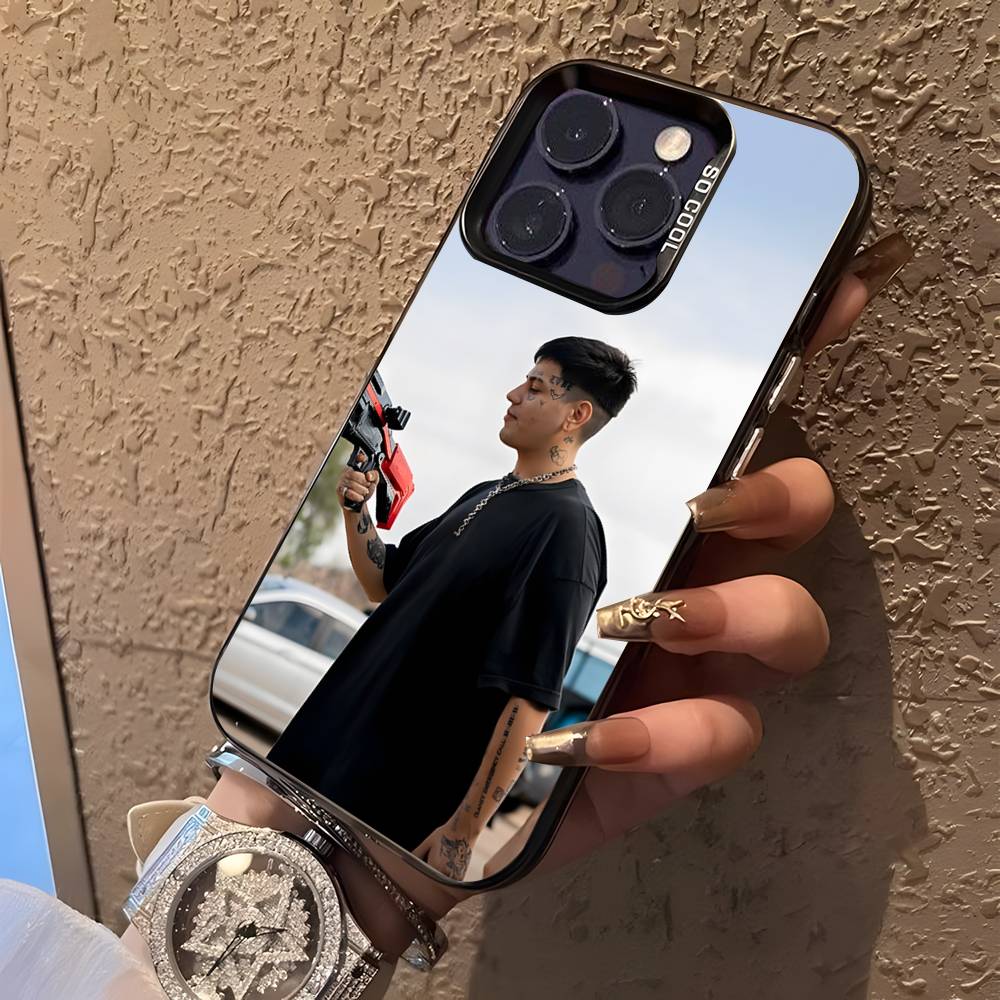 Rapper AMERI D-DUKI For iPhone 17,16,15,14,13,12,11,Mini,Pro,E,SE4,XS,MAX Black Candy Matte Cover