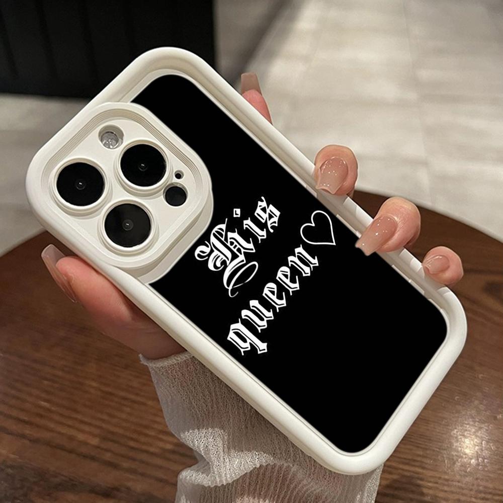 LZ29 Husă de telefon din silicon pentru cuplu coroană regină rege pentru Xiaomi 11 Lite 5G 14T Redmi 14C 13C A3 Note 12 11 9 10 13 Pro Plus Husă spate rezistentă la șocuri