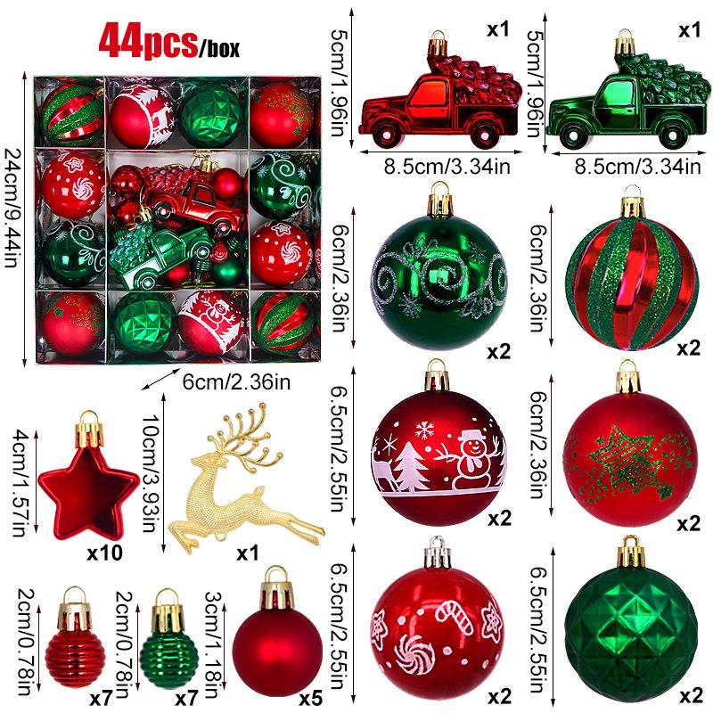 Electroplated Christmas Ornaments Festive Christmas Decoration Balls Christmas Ball Ornaments Painted For New Year Celebration