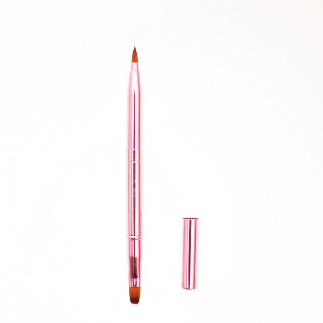 Retractable Lip Makeup Brush Lipstick Lip Gloss Brush Telescopic Dual Use Lip Eyeshadow Brush Beauty Tool With Protect Cap