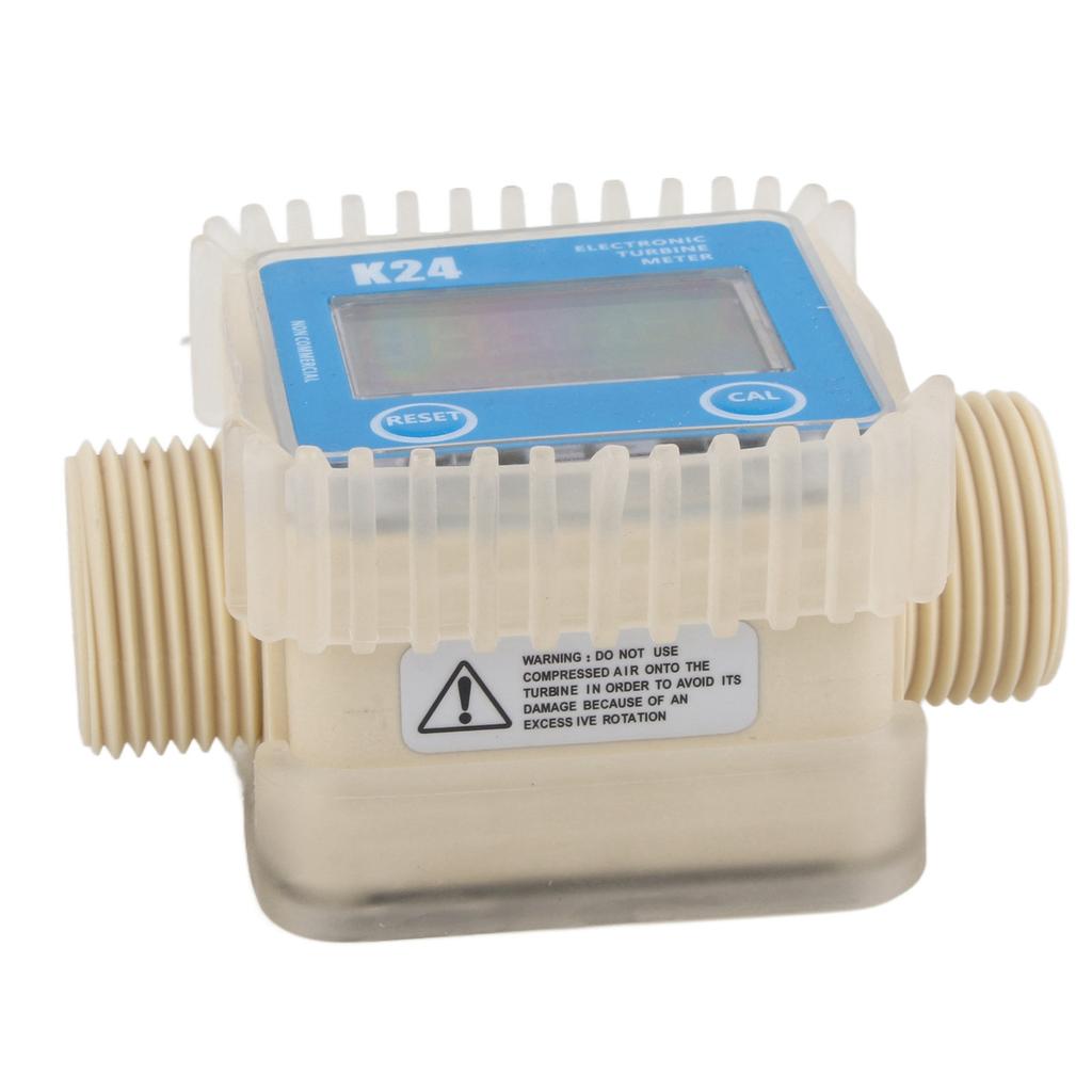 K24 LCD Turbine Digital Diesel Fuel Flow Meter Widely Used for Chemicals Water
