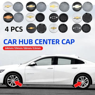4pcs 53mm 58mm 59mm 64mm Car Wheel Center Hub Caps Protector Cover For Captiva Cruze Silverado Spark Crvalier Malibu