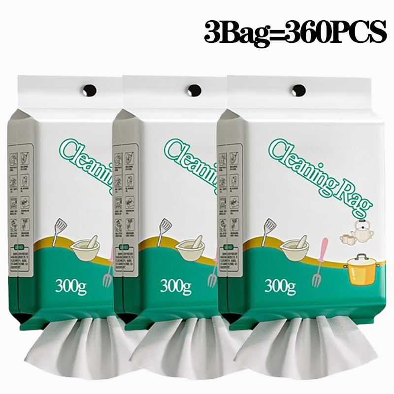 Kitchen Disposable Wipes Hanging Kitchen Wipes Reusable non-woven cleaning cloth Household Dishcloths Paper Towels Cleaning Pads