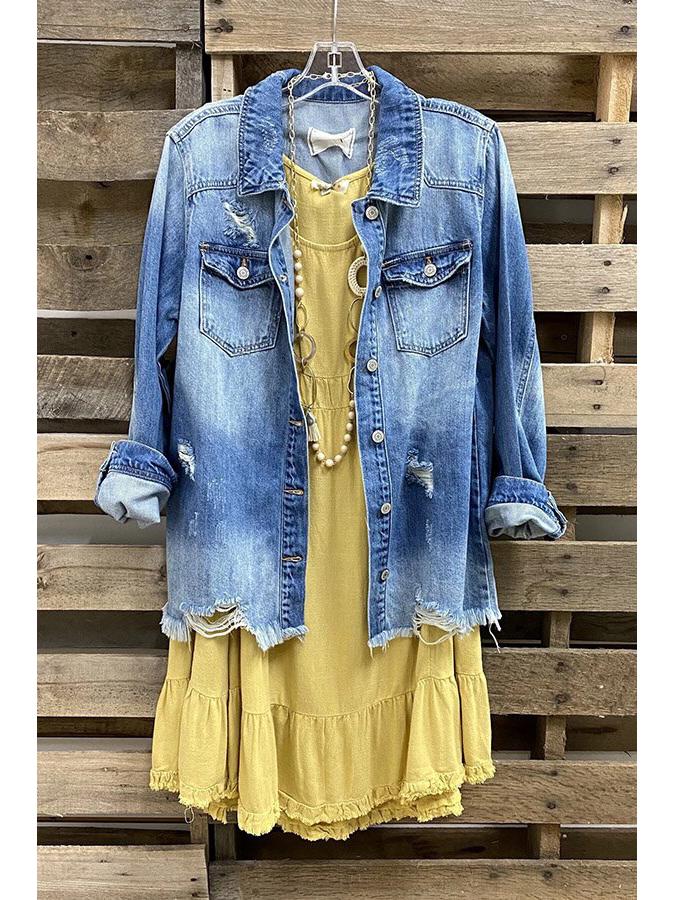 

Новая европейская и американская сексуальная модная женская джинсовая куртка S синий