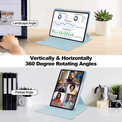 Für Xiaomi Pad 7 Hülle 360° Drehständer PU Leder+Acryl Tablet-Hülle (Ohne Tastatur)