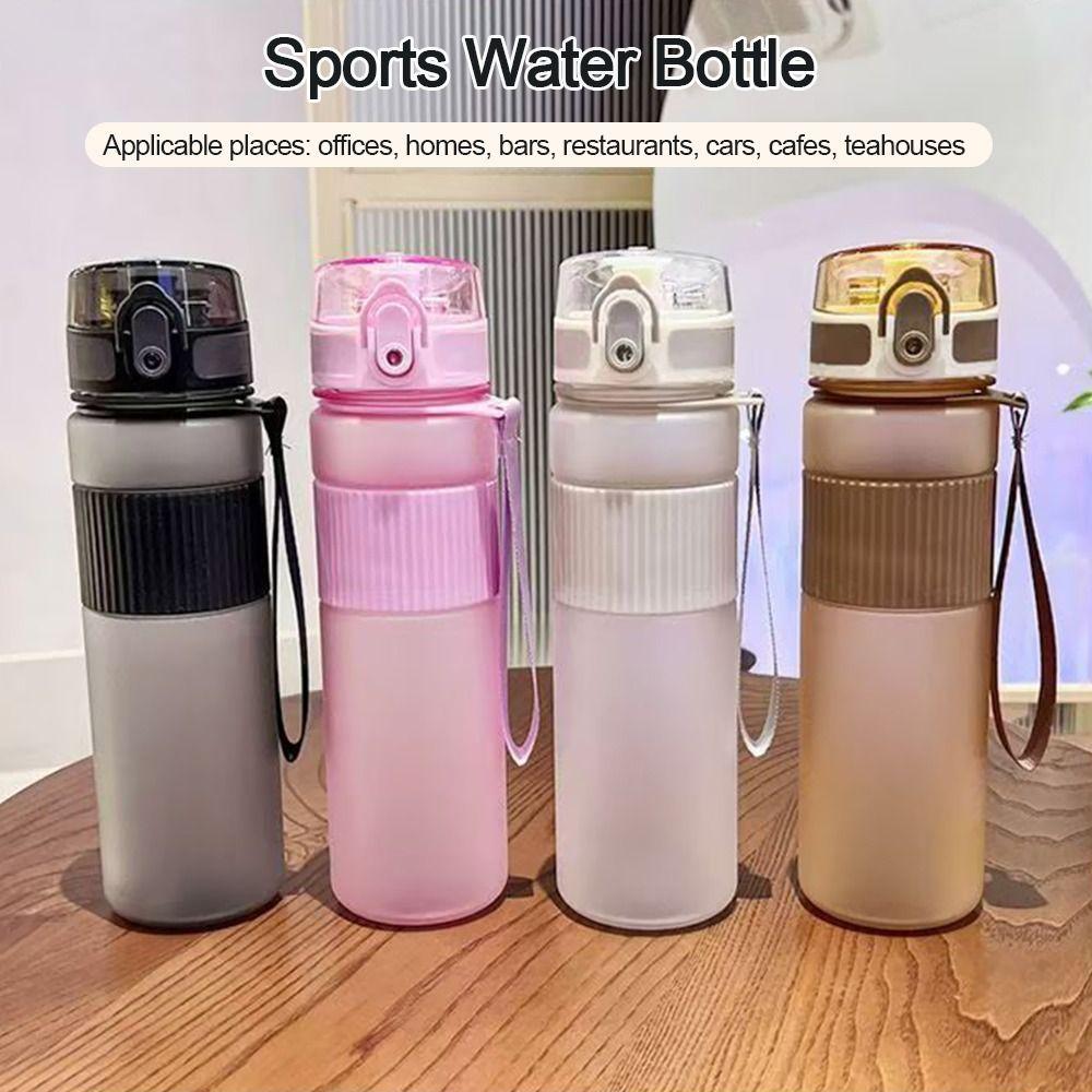 550ML Sports Water Bottle Large Capacity Plastic Drink Cup Portable Leak-Proof Sports Gym Fitness Jugs Outdoor Activities