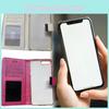 Solid Leather Color Mobile Phone Case With Card Bag For Iphone 7 7 Plus Gift