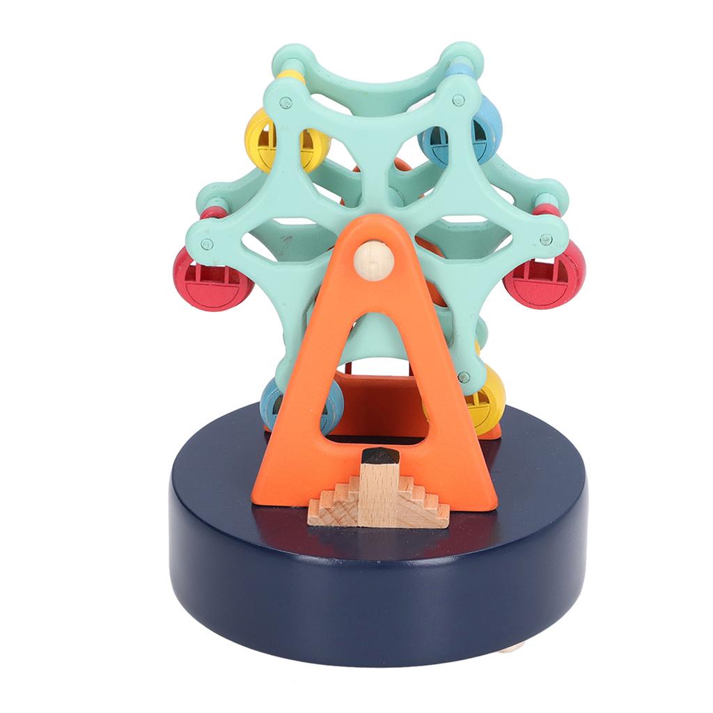 Wooden Ferris Wheel Music Box Retro Cartoon Colorful Music Box with Ferris Wheel for Children