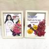 Handmade A4 Photo Frame with Dried Flowers - DIY Kit for Wall Decoration or Valentine's Day Gift