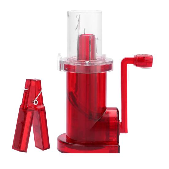 

Ручная моталка для шнура, компактный размер, эффективный органайзер для вязального шнура, DIY-изделие красный