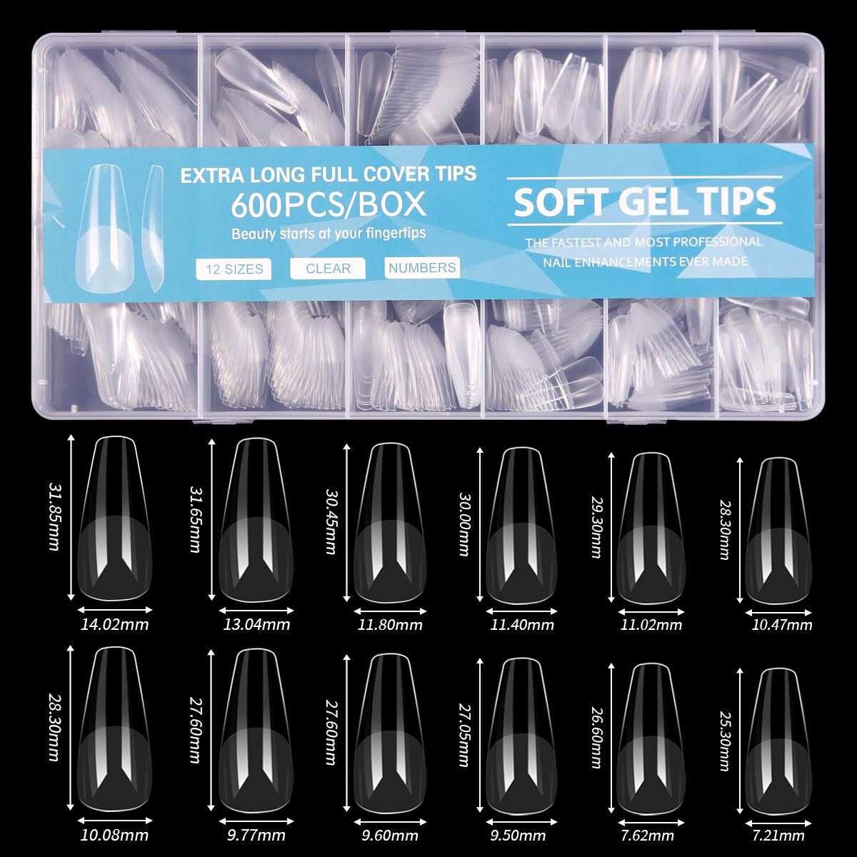 

Glossy Semi-Frosted False Nail Art Tips - Boxed, Seamless, Wearable Stickers