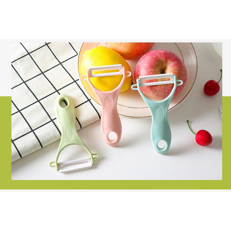 Obieraczka wielofunkcyjna Wielokolorowa ceramiczna obieraczka do melona Nóż kuchenny do obierania Kreatywny nóż do obierania do domu