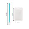 New Plastic Card Sleeves with Lanyard Transparent ID Card Protective Film Student ID Card Holder