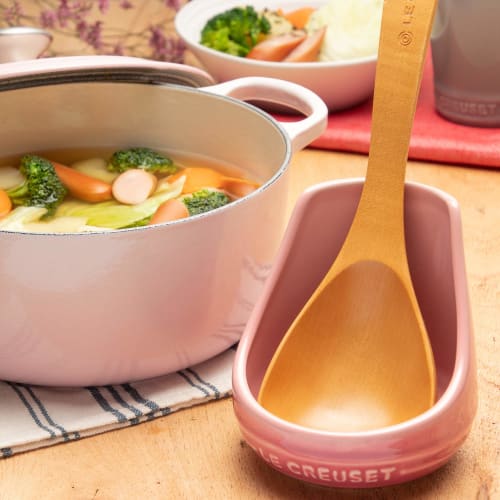 Le Creuset Ladle Stand, Mist Gray, Heat and Cold Resistant [Official Japanese Product]