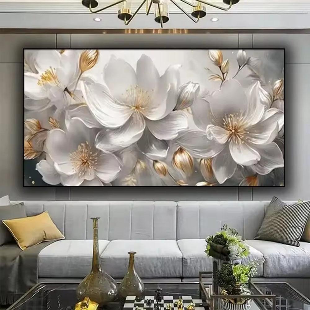 Große Größe Mosaik DIY Voll Diamant Malerei Kits Kunst Abstrakt Blumen Stickerei Kreuzstich Strasssteine