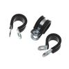 10Pcs Durable Hardware Metal Useful Cable Fasteners Rubber Lined P Clips Pipe Mounting Fix Wiring Hose Clamp