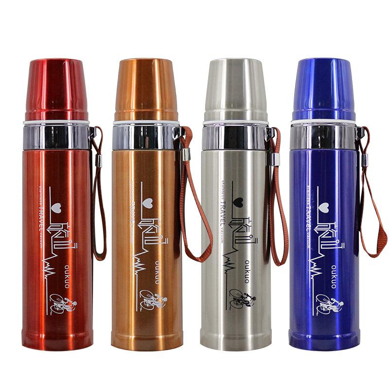 Tazza Isolante Portatile 500ml Borracce Termos Portatile in Acciaio Inossidabile Tazza Termos per Acqua da Viaggio Tazza da Tè per Ufficio