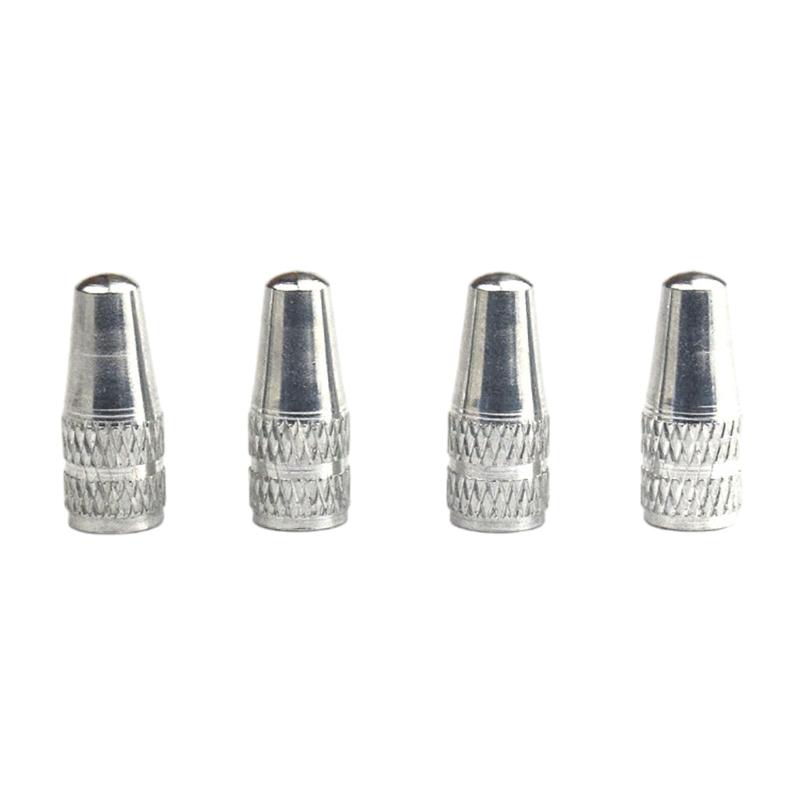 4Pcs Bike Tire Valves Stem Caps Aluminum Alloy Bicycles Air Tire Caps Bike Valves Caps Air Dust Covers Valves Caps