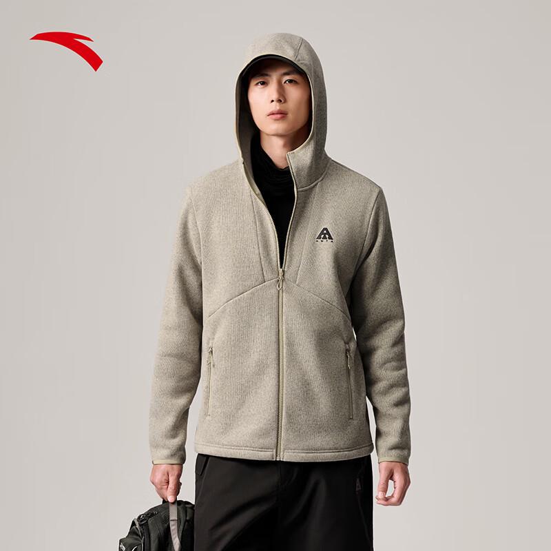 Anta Men s Polartec Pro Earth Shell 3.0 Fleece Hooded Jacket 2XL