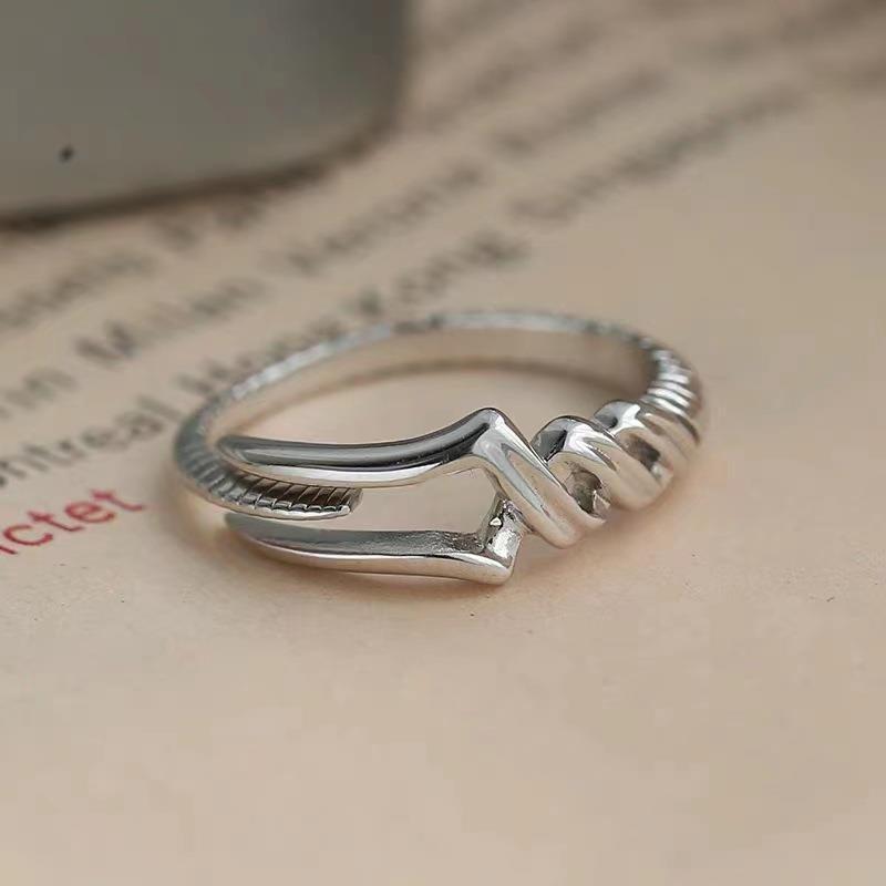 Anime Evangelion Rings Spear of Longinus Adjustable Open Ring Personality Men Jewelry Gifts