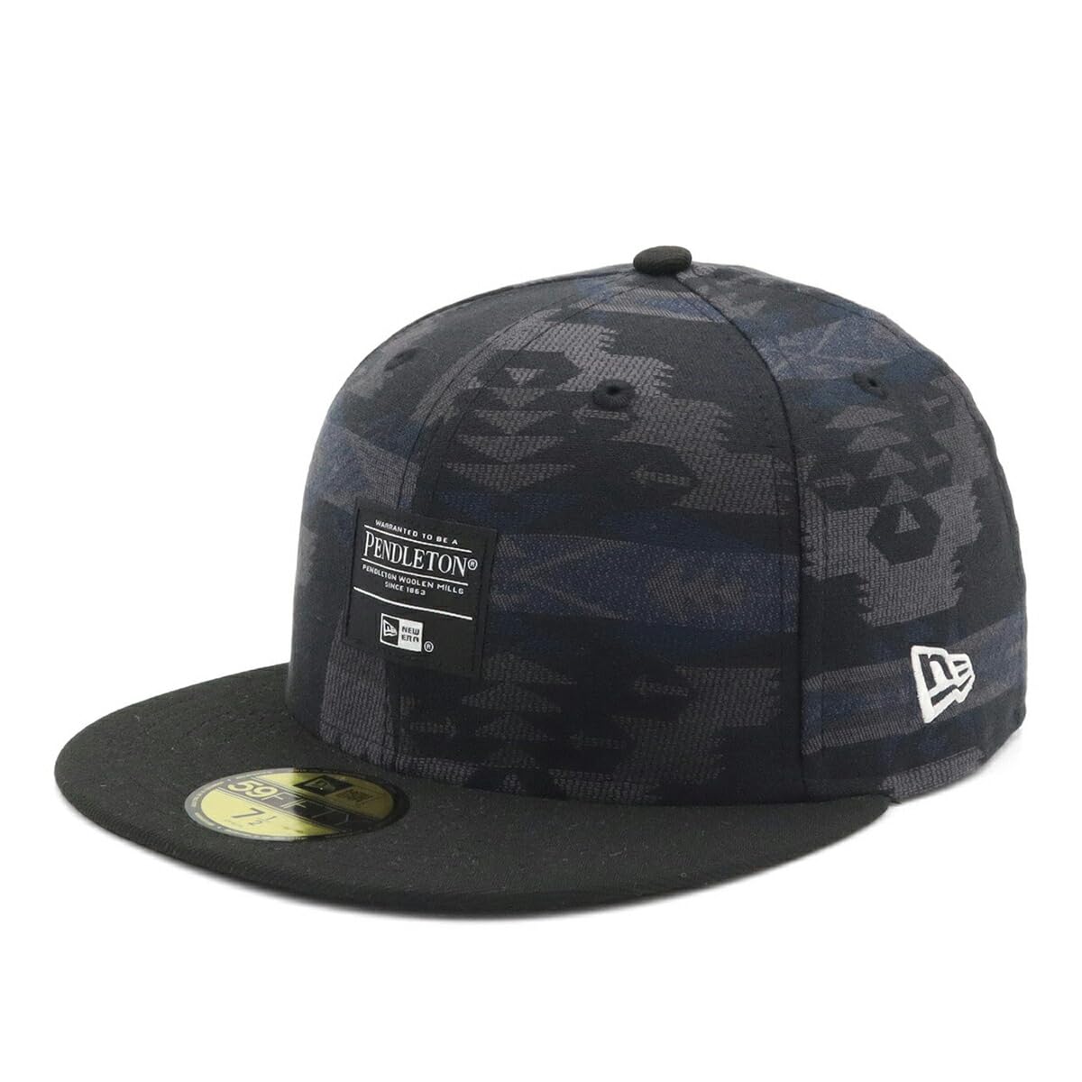 

New Era 59FIFTY Pendleton Woven Patch Size 7 5950 Cap, Black, 1/2,