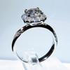 Lindon Classic Ring For Women With Round Shape Zircon Wedding Party Gift  Size 6-10