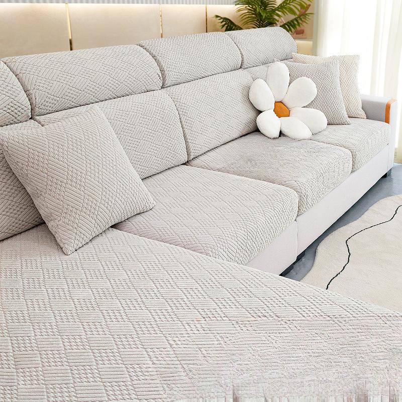 Elastic Sofa Cover Cover All-Inclusive Universal Cover Simple Four Seasons Universal Sofa Cushion Dustproof Cover Cloth