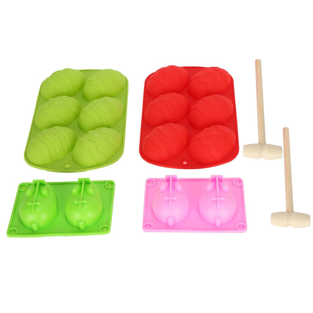 Easter Silicone Mold Sets Bunny Egg Shape Cake Desserts Chocolate Molds for Home Hotel