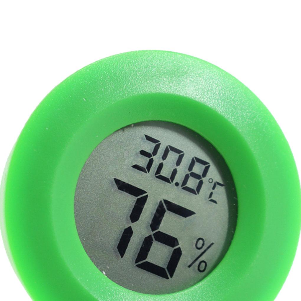 Round Thermometer Wireless Electronic Station Digital Hygrometer Operated Outdoor Camping Temperature Living