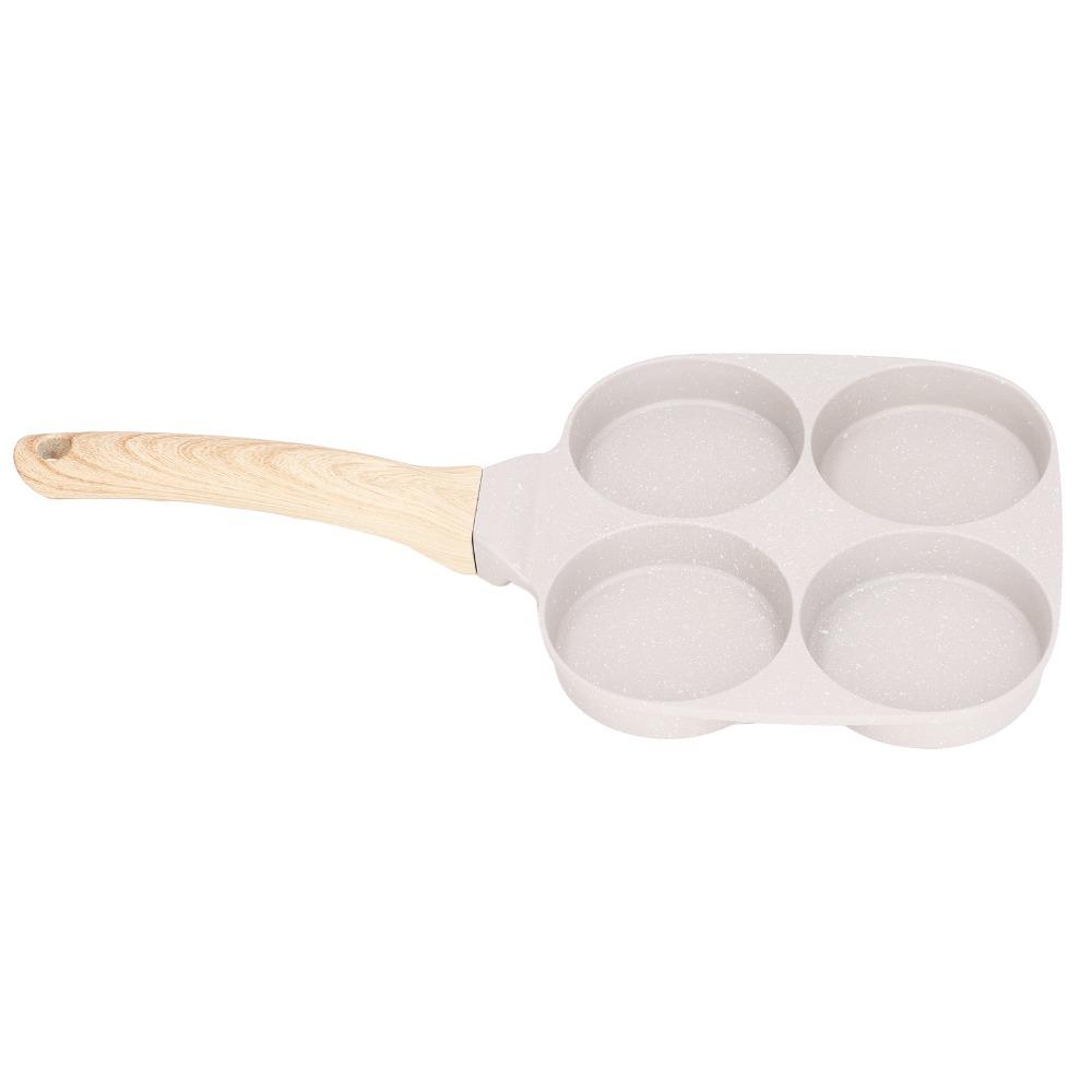 4 Cups Frying Pan Even Heating Pancake Pot Kitchen Supplies Egg Pan  Crepes/Burgers/Steak