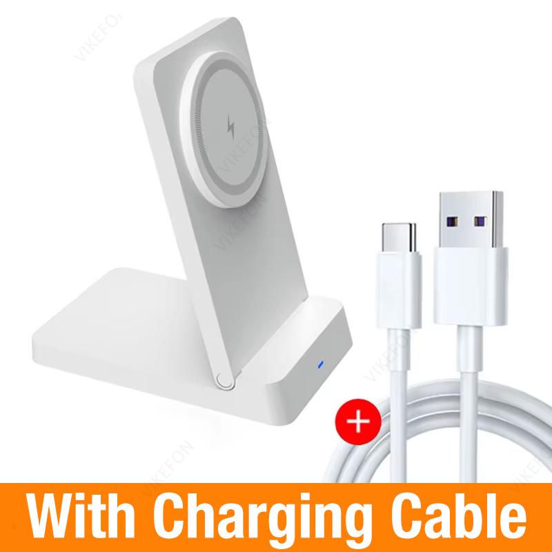 Magnetic Fast Wireless Charger Station For Magsafe iPhone 16 15 14 13 12 Pro Max Desktop Foldable Smartphone Charging Stand Dock