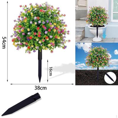 Artificial Gypsophila Flowers Stake Floral Decor Decoration Yard Arrangements Realistic Porch Spring
