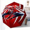 Spider Man Automatic Opening and Closing Umbrella   8 Ribs Windproof Portable Folding Umbrella with Plastic Handle, Suitable for Casual and