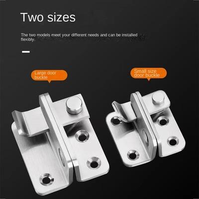 New Stainless Steel Door Buckle Thick Multifunction Anti-theft Buckle Hardware Anti-lock Padlock Latch Home Hotel