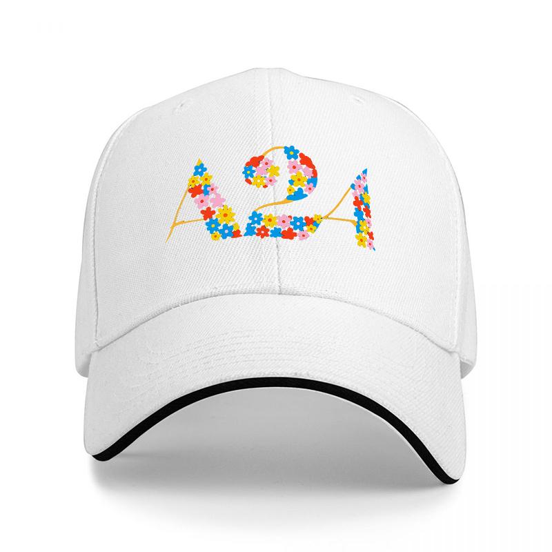 A Floral Design Baseball Cap Black Color Embroidered Pattern Fashionable Streetwear Accessory for Unisex and Women