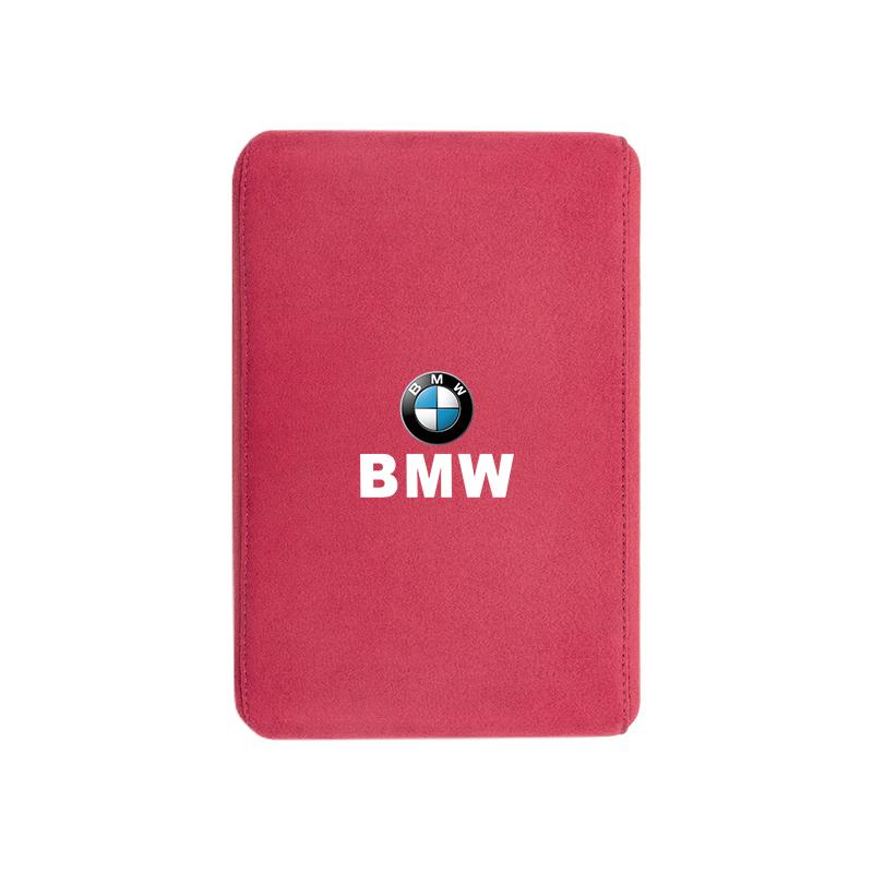 T12BMW Car Armrest Mats Suede Memory Foam Thickening Arm Rest Cushion For X3 E90 E46 X1 X2 F30 F10 E91 E28 X4 E60 E39 X5 X6 E30 E87