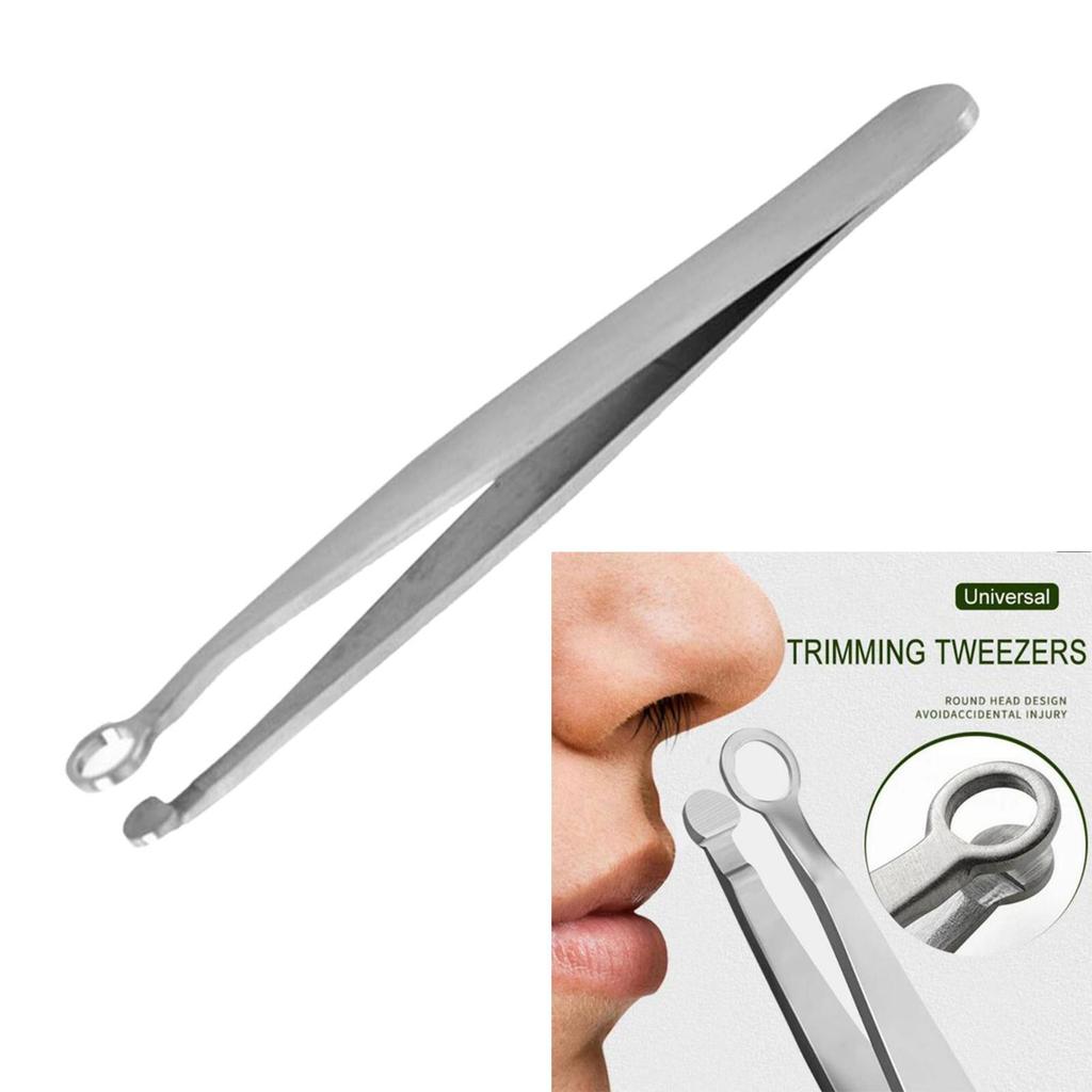 Stainless Steel Nose Hair Trimming Tweezers Efficient Shaving Trimmer for Nose Hair Removal