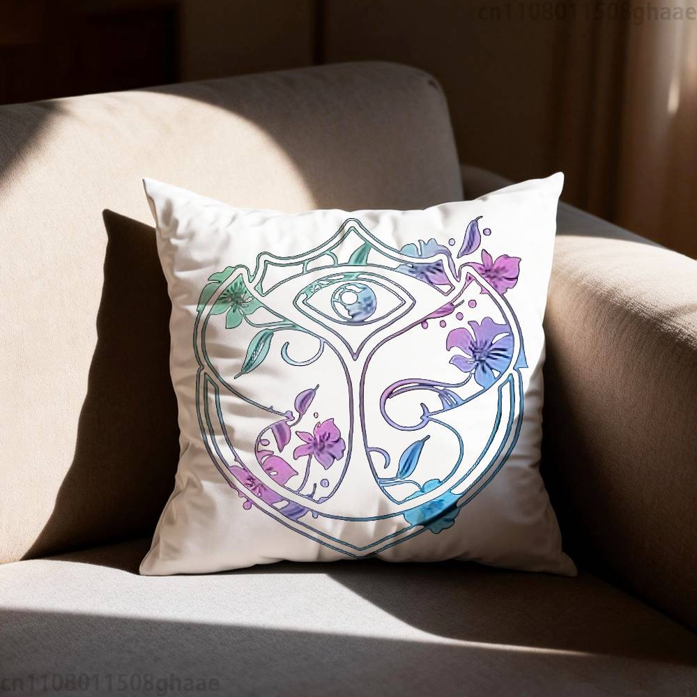 Tomorrowland Pillow Case Antidustmite Pillowcase Invisible zipper silky short plush Sofa cushion cover