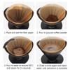 Disposable V Shaped Coffee Filter Paper 100 Sheets Natural Unbleached High Permeability Cone For Hand Drip Coffee Machine
