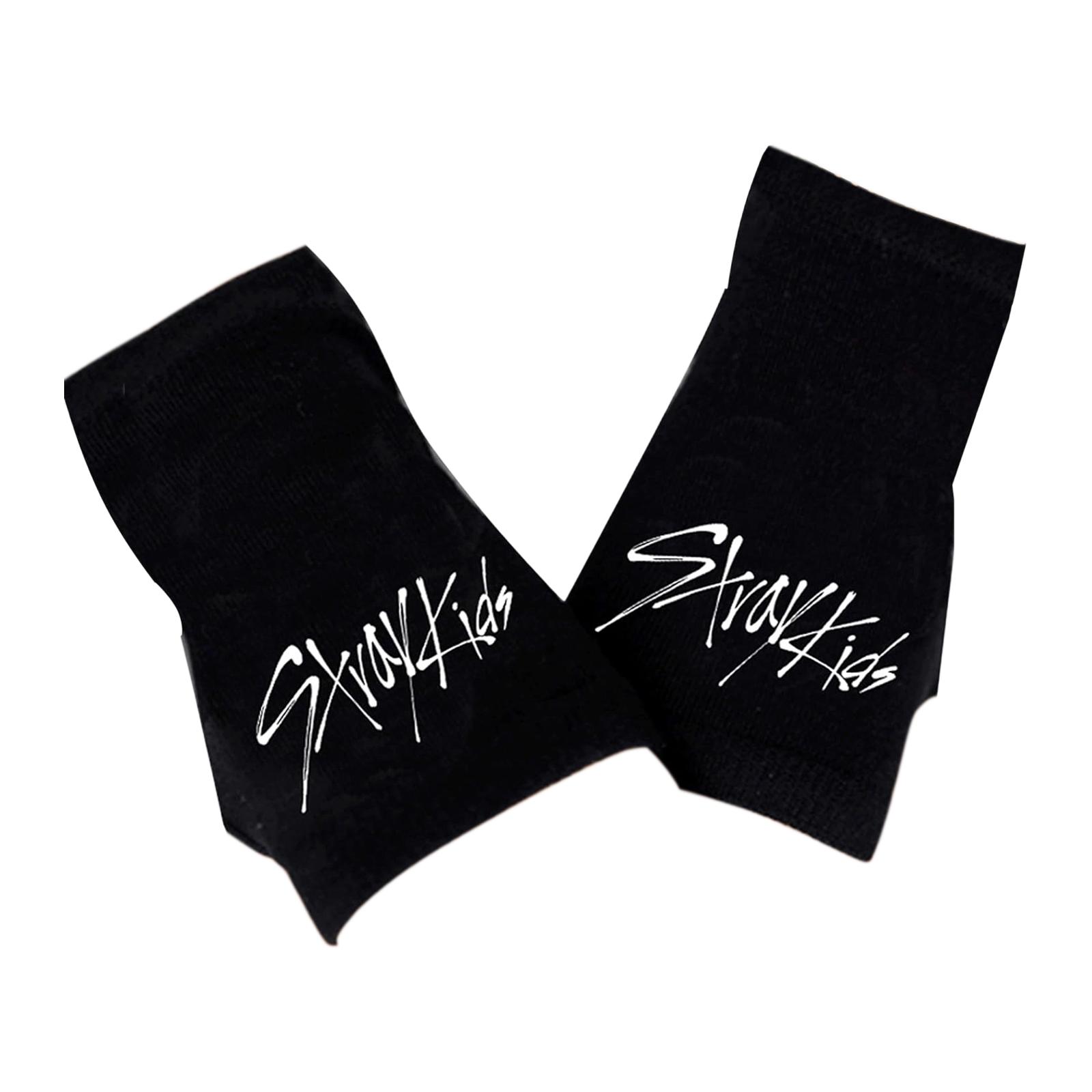 

Модные трендовые перчатки без пальцев для письма певца корейской бой-бэнда, теплые для мужчин, женщин и детей One Size