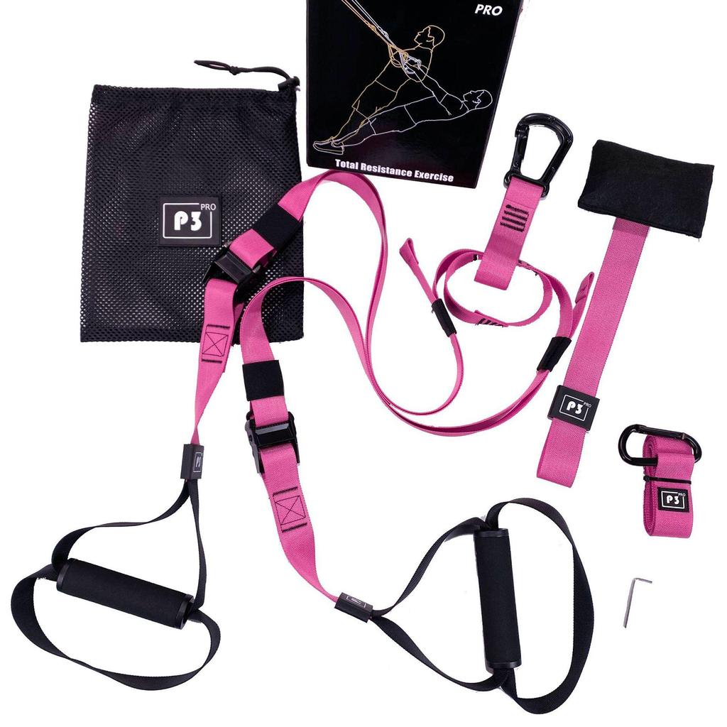 P3TRX Home Suspension Trainer: Fitness Straps, Resistance Bands, & Yoga Exercise Equipment