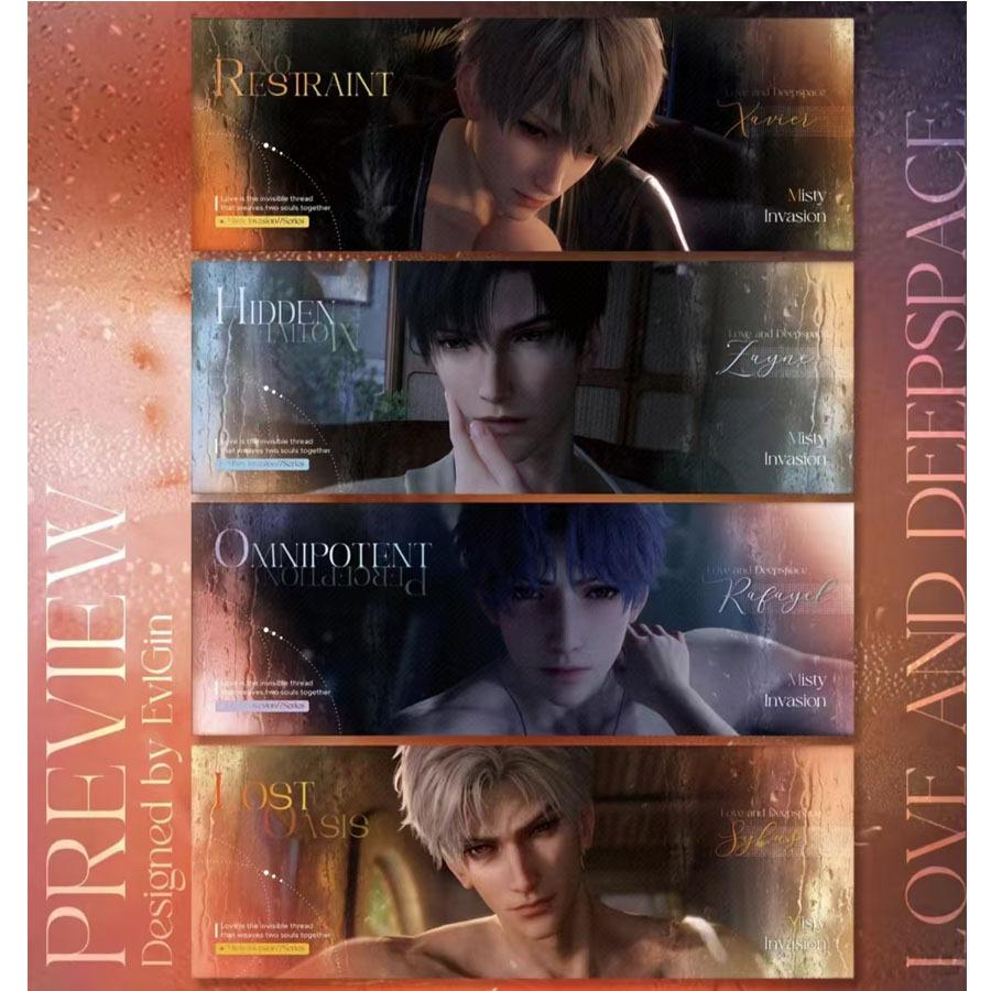 

4 шт./набор Аниме Любовь и Глубокий космос Стайлус Ксавье Рафаэль Зейн Лазерные билеты Цветная бумага Мультяшный цветной лист Украшение Подарок