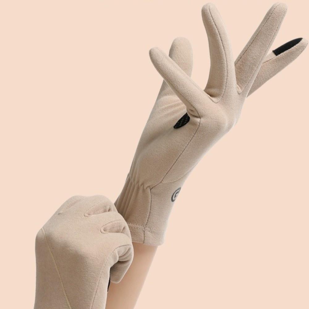 Dralon Winter Gloves Warm Driving Mittens New Full Finger Gloves Gift