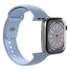 Bracelet en silicone pour Apple Watch 38 40 41 mm Icon bleu clair - 2 pièces