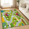 Farm Traffic Pattern Carpet Barn Animal Road River Print Living Room Mat Kids Cartoon Educational Home Decor Rug Soft Non-Slip