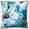 Flower and Bird Printing Series Pattern Pillowcase Square Pillowcase Home Office Decoration Pillowcase