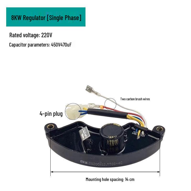 AVR Voltage Regulator for 2-8KW Gasoline Generator, Diesel Engine, Single/Three-Phase Equal Power