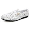 Fashion Men's Loafers Comfortable Flat Casual Shoes Men Breathable Slip-On Soft Leather Driving Shoes Moccasins Chaussure Hommes Canvas