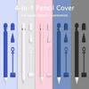 4-in-1 Bunte Ersatz-Touch-Stiftabdeckung Intelligente Stylus-Schutzhülle Case Weiche Silikonhülle Für Apple Pencil 1 Zubehör