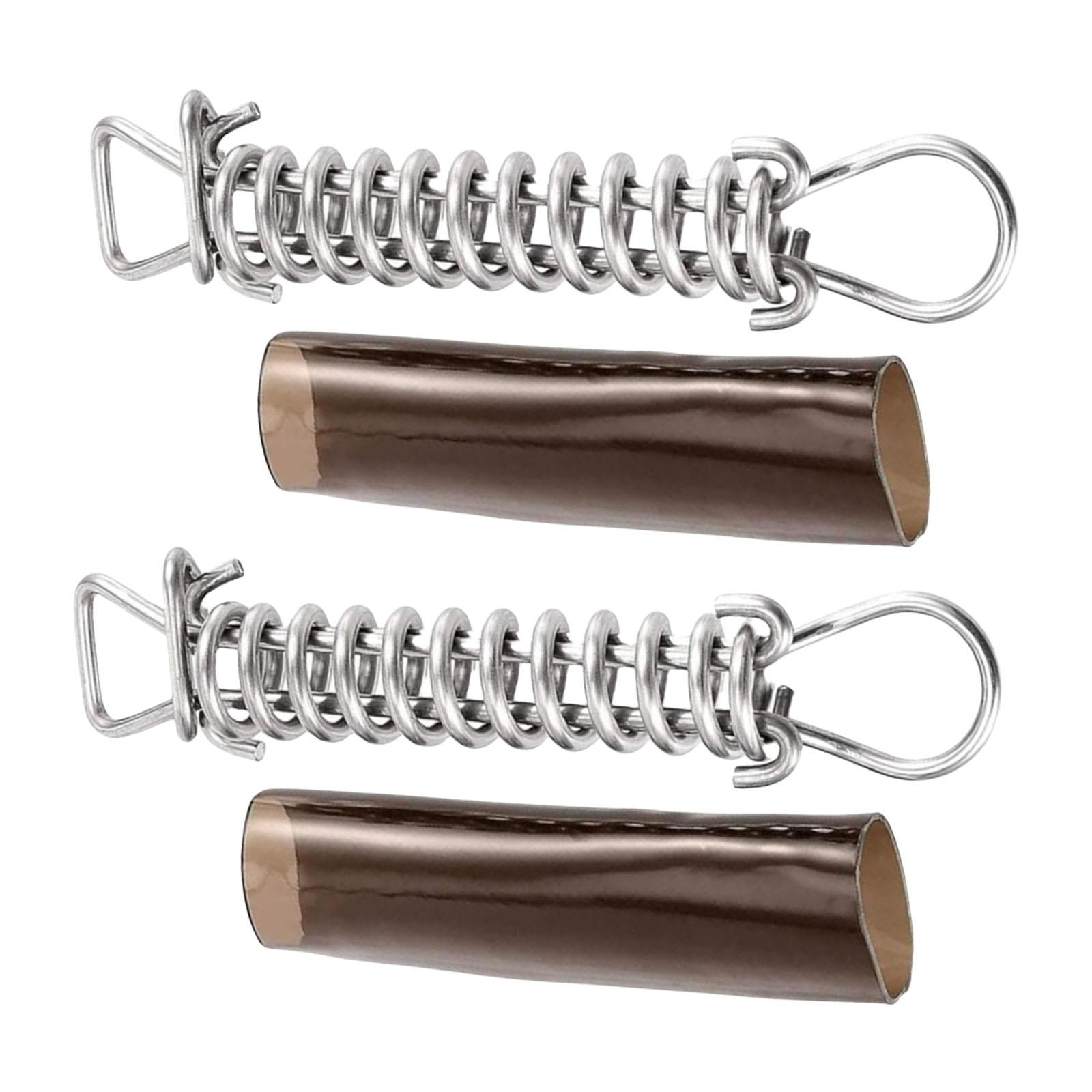 

Secure Pool Cover Spring Plug Stainless Steel Sleeve High Elasticities Pool Cover Spring for Winter Pool Protecting 1